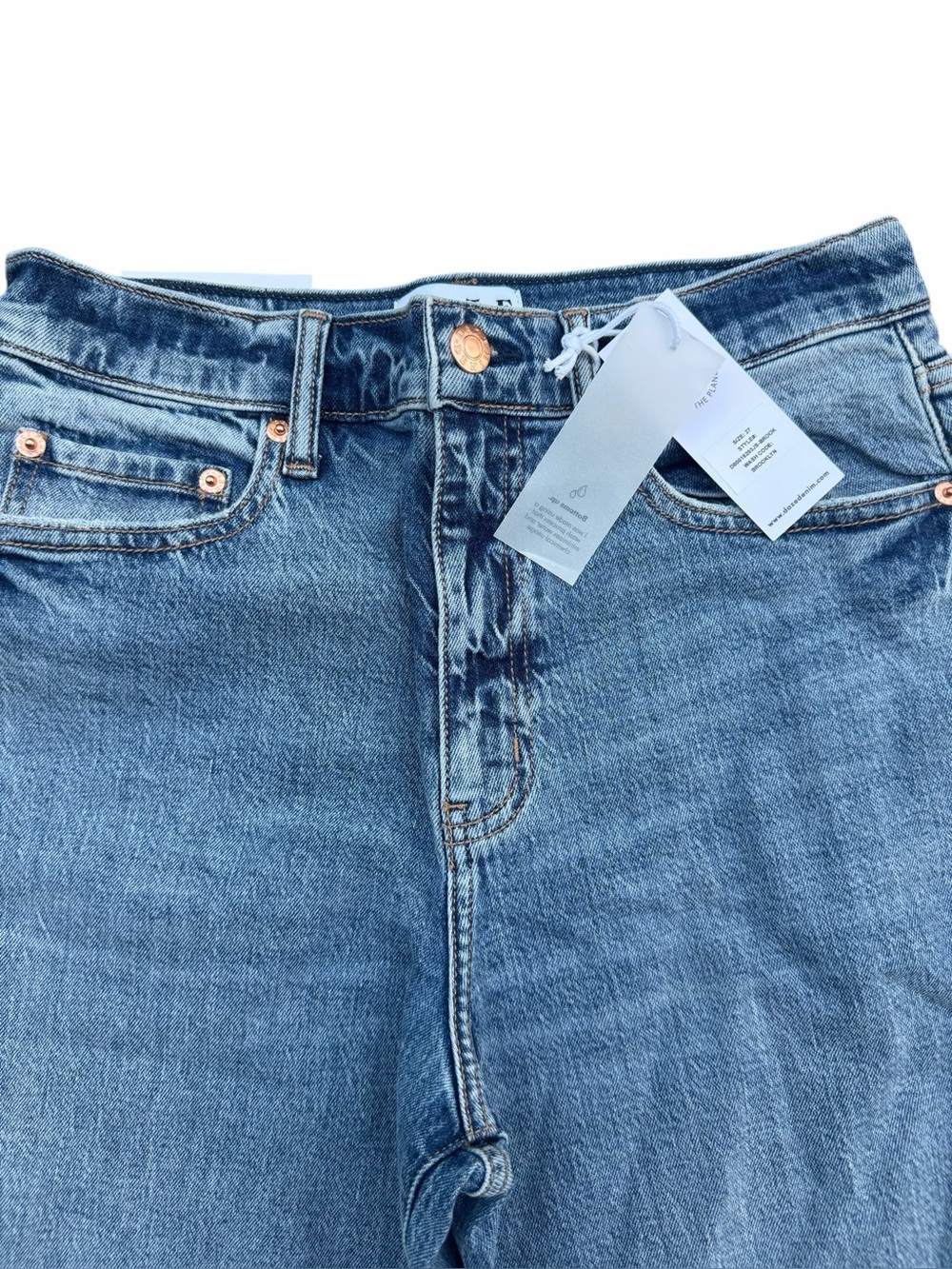 DAZE Sundaze High Rise Vintage Straight Jeans NWT Size 27 Brooklyn - Picture 6 of 13